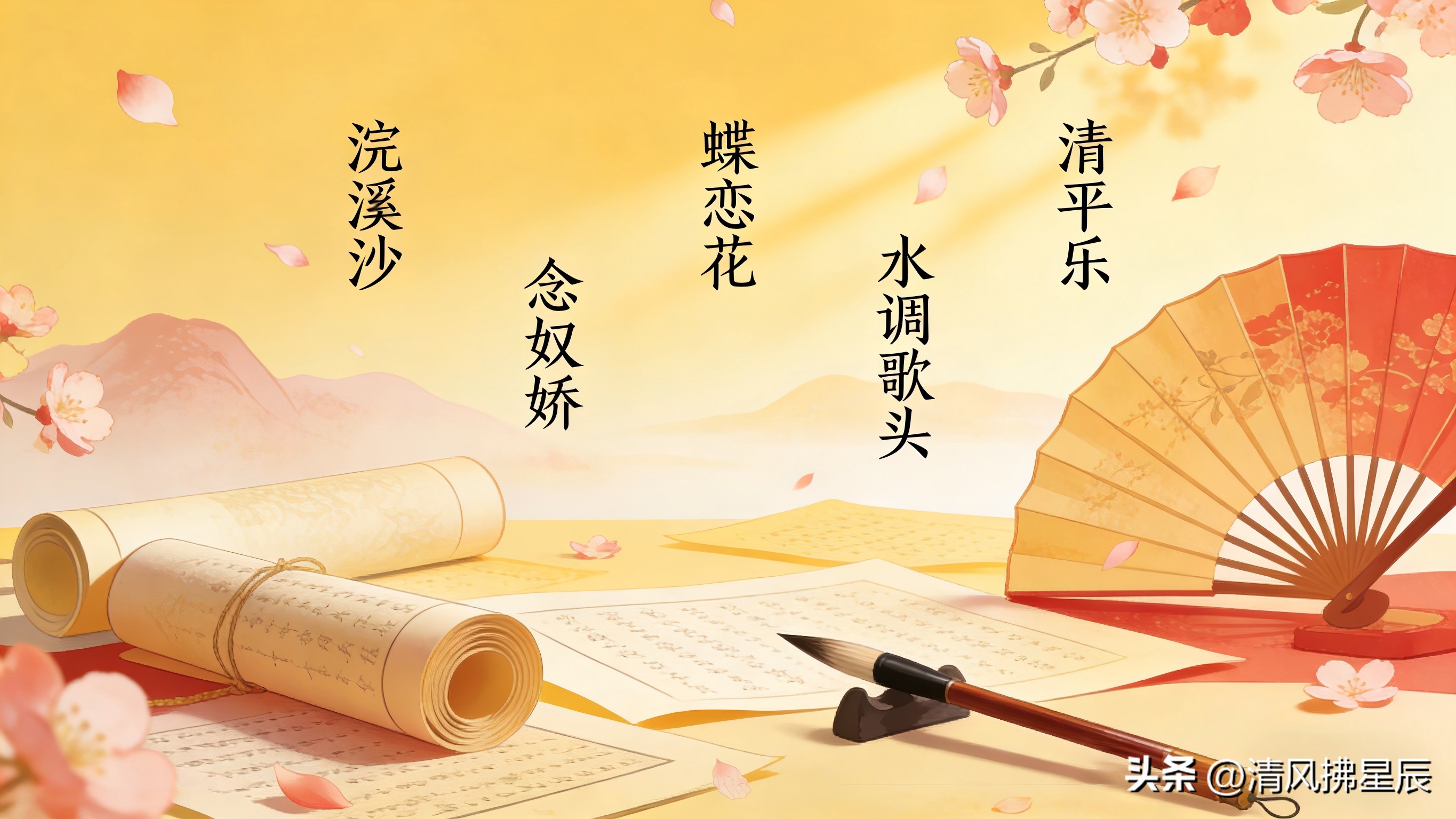 宋词词牌名意境_蝶恋花柳永赏析情感_宋词词牌名由来